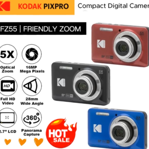 Kodak PIXPRO FZ55 Friendly Zoom Compact Digital Camera Point & Shoot 16MP Wide Angle Full HD 1080P  Free Gift