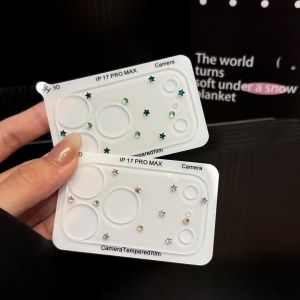 Sanrio | Hello Kitty HD Glitter Diamond Lens Film Protective For iphone 16 15 14 17 Pro Max 17 Phone Camera Screen Glass Protector Film