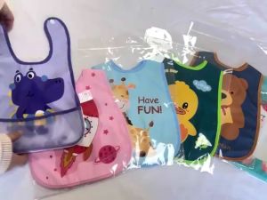 Mumystation Bib Slaber Bayi Celemek Makan Bayi Motif Hewan Waterproof Celmek Bayi Bibs