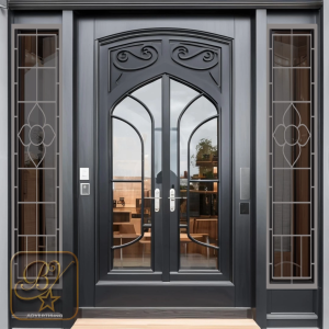 Stiker kaca jendela motif elegan klasik model estetika tampilan minimalis