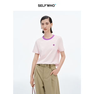 Cotton Short Sleeve T-shirt Loose Fit Small-sized