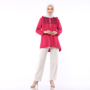 Blouse Penuh Warna DZELLIA Tamara: Gaya Kasual & Acara Santai