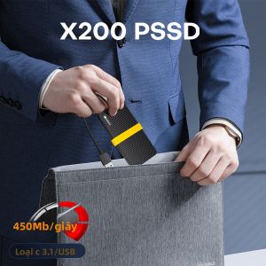 Ổ Cứng Di Động Ngoài KODAK X200 SSD USB3.1 256GB 512GB 1TB 2TB Cho Laptop Điện Thoại Thông Minh PC Tivi - Truyền Dữ Liệu Tốc Độ Cao