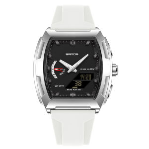 Sanda | SANDA Military Man Watches Luxury Dual Display Men Wristwatches Fashion Luminous Waterproof Calendar Quartz Watch Reloj Hombre