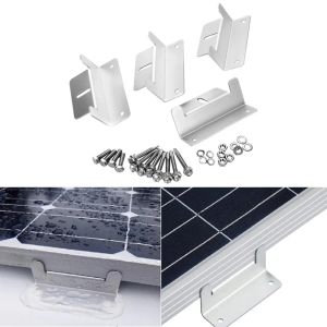 4 /8pcs Solar Panel Mounting Bracket Kits PV Panel Roof Solar Panel Aluminum Mounting Z Type Bracket For Car Boat RV Yacht