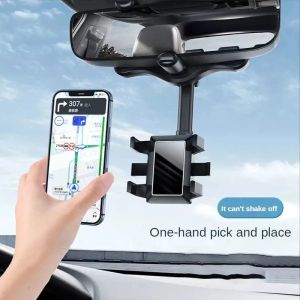 Car Holder HP Jepit Kaca Spion Mobil HD59 Car Holder Reaview Mirror 360°