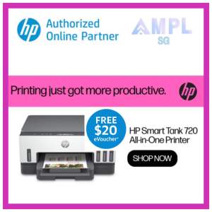 HP Smart Tank 720 All-in-One | Free $20 eCapitaVouchers | Print Copy Scan Wireless Duplex printing | USB | 2 years on-site unit exchange warranty by HP Singapore Direct |  HP GT53XL Black GT52 Cyan GT52 Yellow GT52 Magenta Original Ink Bottle 720
