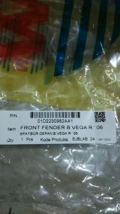 Slebor Spakbor Spatbor Depan Front Fender B Vega R 2006 2007 2008 2009 MERK WIN