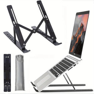 Giá Đỡ Laptop Chống Trượt Bằng Hợp Kim Nhôm Cho Macbook Air Giá Đỡ Làm Mát Di Động Đế Máy Tính Xách Tay Bằng Kim Loại Đế Kê Máy Tính Để Gõ Phím Ổn Định
