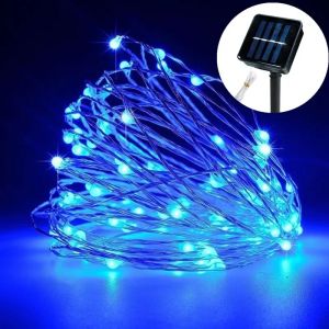 Solar String Lights Outdoor 8 Modes Fairy Lights Copper Wire Decorative Lighting for Patio Yard Party Wedding Camping Decor