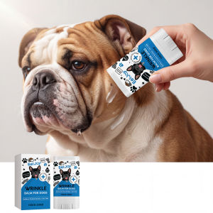 Bulldog Wrinkle Balm Natural Dog Skin Fold Care Face Wrinkle Treatment Skin Block Dirt Bacteria Pet Soothing Moisturizing Balm