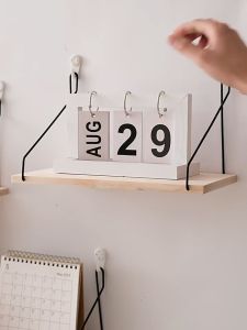 ชั้นวาง ชั้นวาง ติดผนัง ชั้นวางต้นไม้ สามารถวางหนังสือ ตกแต่งสไตล์นอร์ดิกได้ (3 ขนาด)