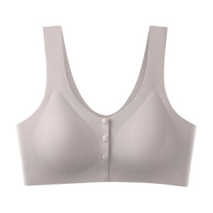 DREAM TIME | Maternity Bra Front Clasp Seamless Vest Style No Steel Ring Middle Aged Women Summer Thin Large Size Bra Underwear For Mothers