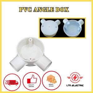 30PCS/50PCS/100PCS PVC CONDUIT FITTING 2 WAY / ANGLE BOX 20MM 3/4