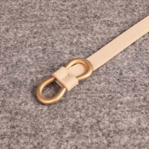 Thắt Lưng Da Mềm Màu Đen Thời Trang Đa Năng Cho Nữ Thắt Eo Váy Áo Len Không Cần Đục Lỗ Thắt Lưng PU Phong Cách Tròn Khóa Hợp Kim