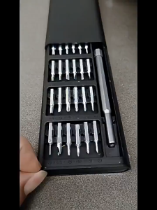 Set Pemutar Skru Ketepatan 25 dalam 1 Bit Torx Phillips Hex Magnetik Untuk Pembaikan Dan Pembongkaran