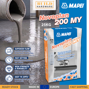 MAPEI Novoplan 200 MY 25kg 200MY Self Leveling Compound Floor Underlayment Simen Leveling Lantai Fast Setting