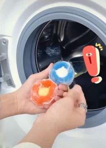 Reusable Washing Machine Hair Collector Magic Laundry Ball Anti Winding Sponge Ball Washing Ball