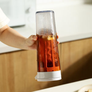 Coffee cold brew pot High quality tea pot with filter coffee filter 1.1L tea coffee cold brew pot High quality tea pot with filter coffee filter kit coffee juice set material safety can refrigerate a variety of drinks.