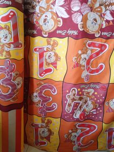 kain bahan meteran katun polymicro motif karakter (50cm x 240cm)