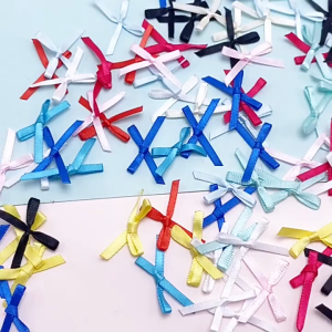 Nơ Ruy Băng Bản 1cm Trang Trí Handmade Nhiều Màu Sắc Đẹp Phù Hợp Với Giấy Gói Kèm Theo