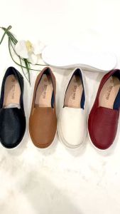 GIÀYnữ lipon cao cấp da thật BINNA-731 giày da êm mềm đế chống trơn trượt