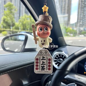 Dream plus Car Hanging Ornament Star Man Jasmine Figurine Blind Box Gift Rearview Mirror Decoration Resin Cartoon Style Vehicle Accessories