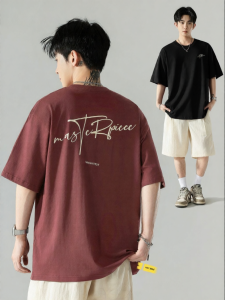 Wood soon | Cool Comfortable Breathable Summer American Street Style Letter Print Loose T-Shirts
