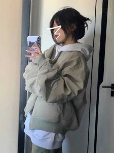 Áo Khoác Bóng Chày Phong Cách Mỹ Cổ Điển Dành Cho Nữ Đầu Xuân Thu 2025 Mới Rộng Rãi Áo Khoác Phi Công Áo Khoác Ngoài Thường Ngày