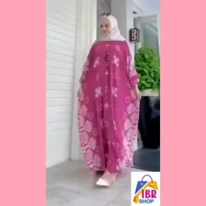 Kaftan Rayon Gamis Muslim Wanita / Emerald Kaftan Terbaru / Gamis Kaftan Arabian Jumbo Syari Longdress Lowo Busui Friendly Resleting Depan All Size