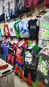 Kemeja Anak Laki-Laki Motif Retro & Salur Usia 1-4 Tahun