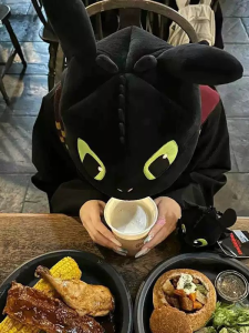 Toothpick round Cap Dragon Trainer Ins Xiaohongshu Photo Props Internet Celebrity Sisters Universal Studios Same Hat