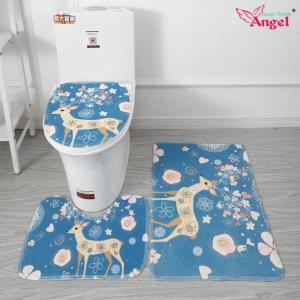 Simplify Your Bathroom: Three-Piece Bath Mat & Modern Geometric Bathroom Mat