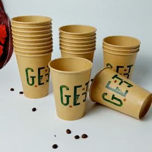50 chiếc cốc giấy 360ml - 12oz GET nâu ly giấy NHẬP KHẨU HÀN QUỐC