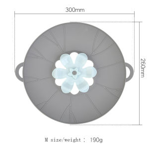 Silicone Boil Over Spill Safeguard Food Grade Kitchen Stopper Lid Cover for Pot and Pan Silicone Pot Cover Spill Stopper Lid