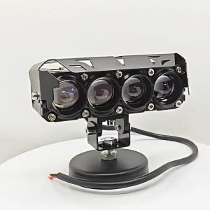New Motorcycle Mini Light Dual Color 80w Super Bright Light 2/3/4Eyes Lens Waterproof 12-80V