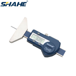 Shahe kỹ thuật số độ sâu kiểu thép không gỉ kỹ thuật số lốp xe ô tô rãnh lốp độ sâu Caliper Đồng hồ đo 0-25mm/0-50mm