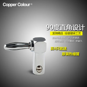Rhodium Plated 90 Degree Bent Right Angle Banana Plug Audio Sound System Copper Color BANA9 Digital Accessories Home Theater