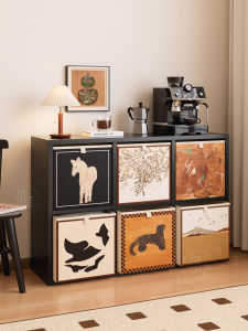 2025 New Home Use Checkerboard Cabinet Bookshelf Storage Cabinet Free Combination Steel Made Floor Standing Storage Rack