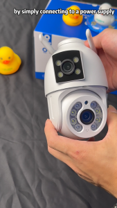 v380 pro terbaru Kamera CCTV 10MP Lensa Ganda Layar Ganda Ai Kamera Pengintai Luar Ruangan Nirkabel Pelacakan panorama 360° Warna cctv wifi sambung ke hp