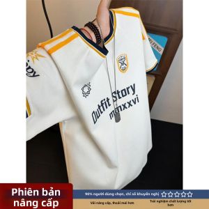 Áo Thun Phong Cách Trò Chơi Bóng Đá Mỹ Sọc Đối Chiếu