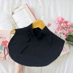 Inner Neck Cover Black Edition/ Inner Neck Half / Inner Tutup Leher Dan Dada Muslimah Black Edition
