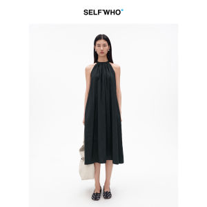 Modal Blend French Style Bow Neck Long Dress