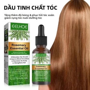 Bộ Tinh Dầu Dưỡng Tóc Rosemary Dành Cho Nam Nữ Giúp Tóc Mọc Nhanh Dày Phục Hồi Tóc Hư Tổn Thúc Đẩy Sức Khỏe Da Đầu 30ml