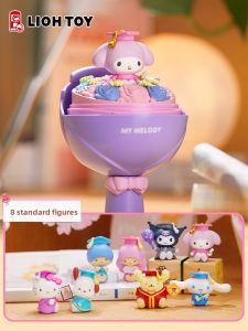 Graduation Season Gift Sanrio Hello Kitty Ugly Fish Memorial Bouquet Blind Box Toy Collectible Figure Japanese Design Doll