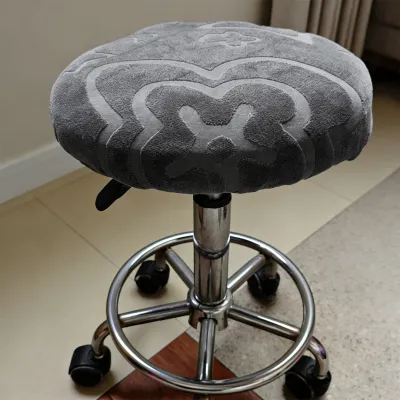 1PC Round Chair Cover Solid Color Jacquard Cover Elastic Seat Covers Home Chair Simple Stretch Chair Slipcover Fashion