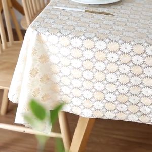 Table Cloth 8 Seater Waterproof Oilproof Alas Meja Makan 8 Kerusi Kalis Air dan Minyak Tanpa Basuh Lapik Meja Makan 桌布 防水 防油 Table Top Cover