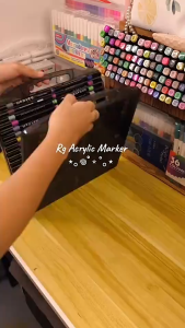 60/80 Colors Box-packed Acrylic Marker Pen Set Highligher Markers Waterproof Art Painting Pens