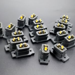 6/12pcs XT60E-F Battery Connector XT60E Female Plug Gold-plated XT60 Mountable Connector Black Socket
