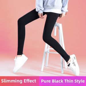 Printed High-Waisted Leggings for Women Outerwear Black Slim Fit Cotton Pants Northern Style Warm Trousers Long Pants